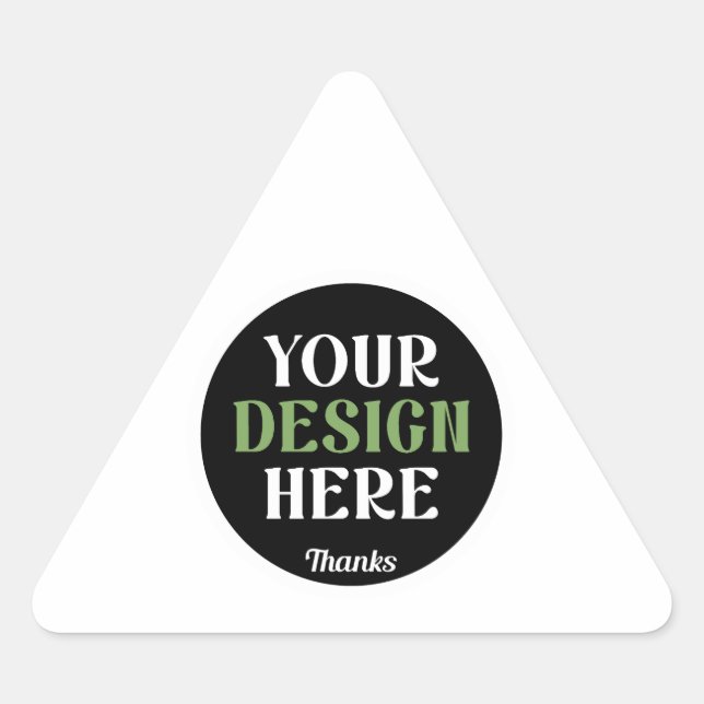 Adesivo Triangular personalizado, único, elegante e minimalista hersh (Frente)