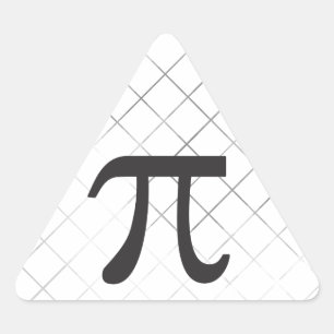 Adesivo Triangular Pi Day - Símbolo Pi