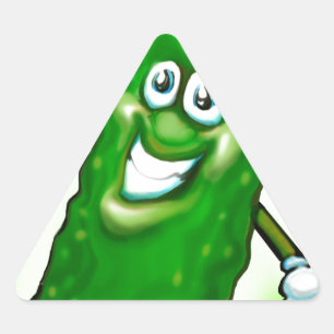 Adesivo Triangular Picle de Natal