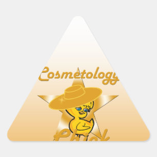 Adesivo Triangular Pintinho de cosmetologia nº 10