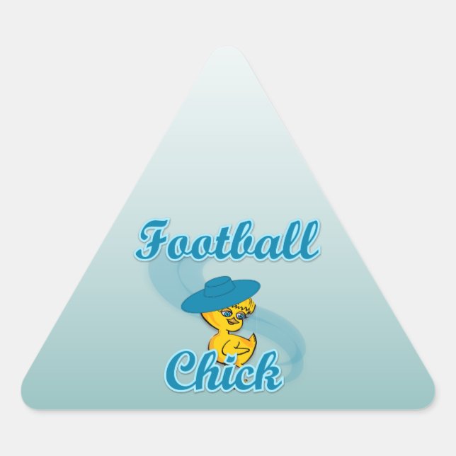 Adesivo Triangular Pintinho de futebol 3 (Frente)