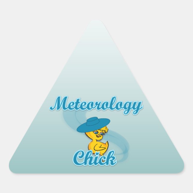 Adesivo Triangular Pintinho de meteorologia nº 3 (Frente)
