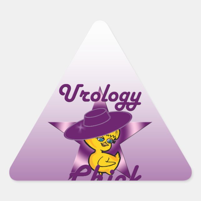 Adesivo Triangular Pintinho de urologia nº 9 (Frente)
