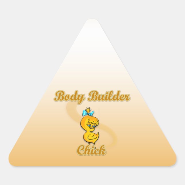 Adesivo Triangular Pintinho do Body Builder (Frente)