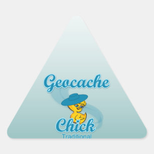 Adesivo Triangular Pintinho Geocache Tradicional #3