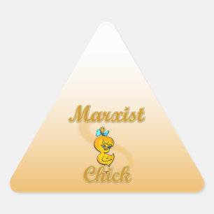 Adesivo Triangular Pintinho marxista