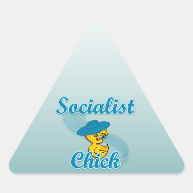 Adesivo Triangular Pintinho socialista nº 3 (Frente)