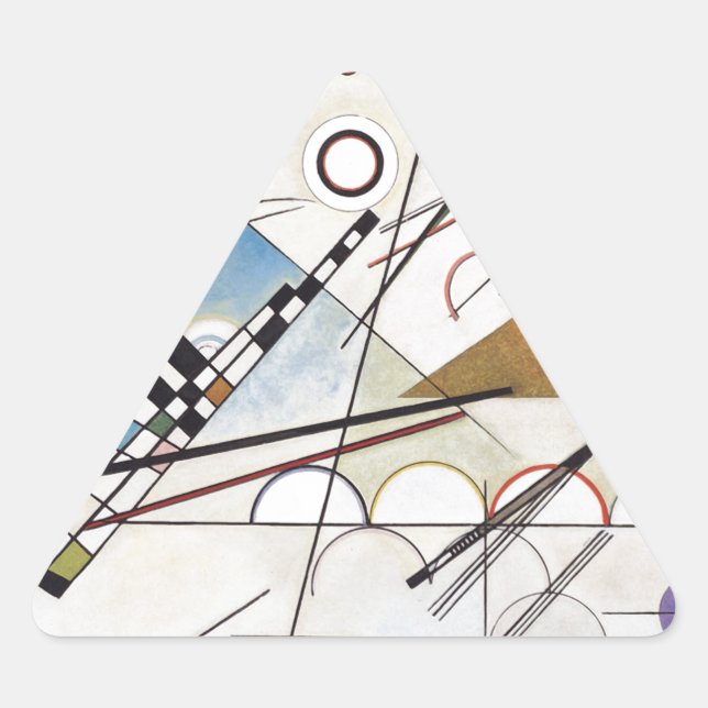 Adesivo Triangular PixDezines Kandinsky 1923 Composição VIII (Frente)