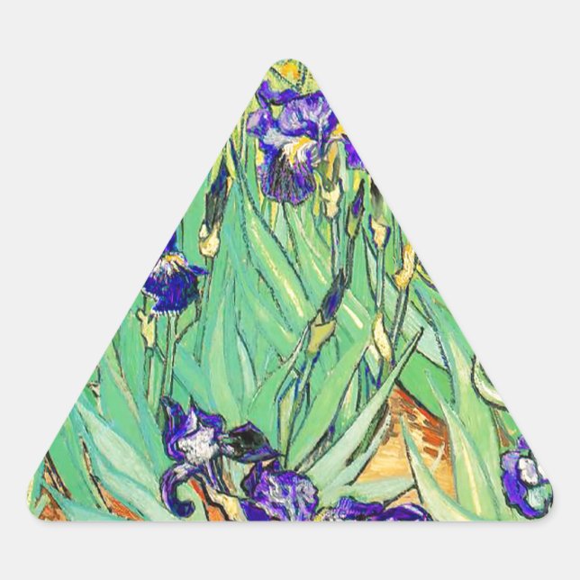Adesivo Triangular PixDezines van gogh íris/st. remy (Frente)