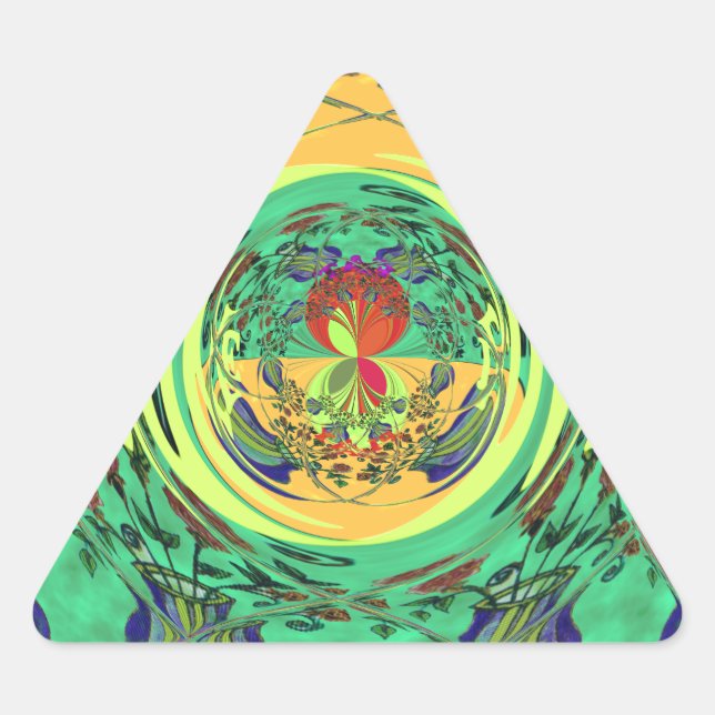 Adesivo Triangular Png de Hakuna Matata Tocar Amor no Natal (Frente)