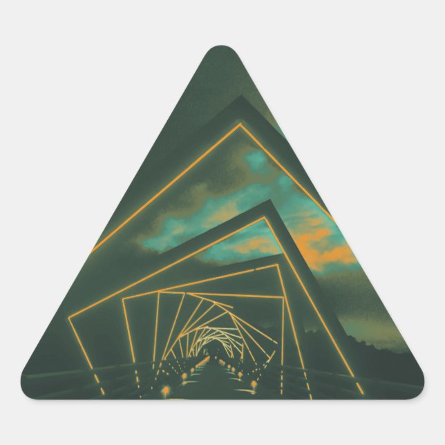 Adesivo Triangular ponte de trilha alta (Frente)