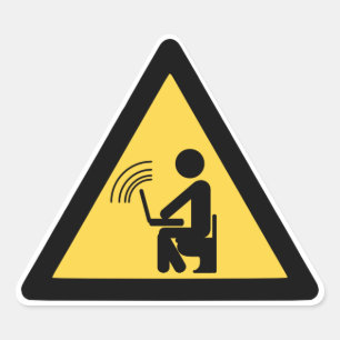 Adesivo Triangular Ponto quente sem fio do wifi!