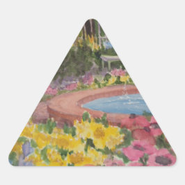 Adesivo Triangular Poppies de Jardim do Prescott Park Portsmouth NH