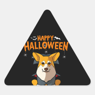 Adesivo Triangular Presente para cães  Sábado feliz