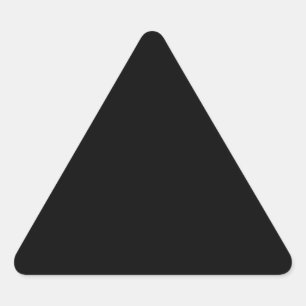 Adesivo Triangular Preto Sólido