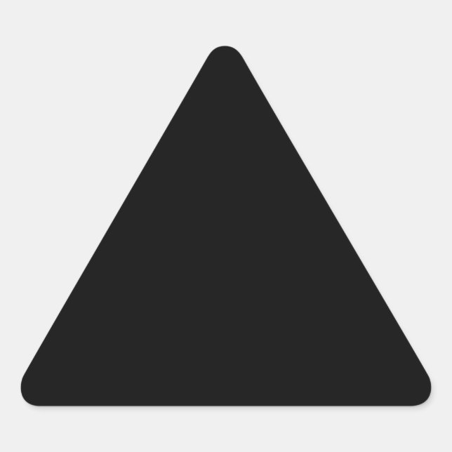 Adesivo Triangular Preto Sólido (Frente)