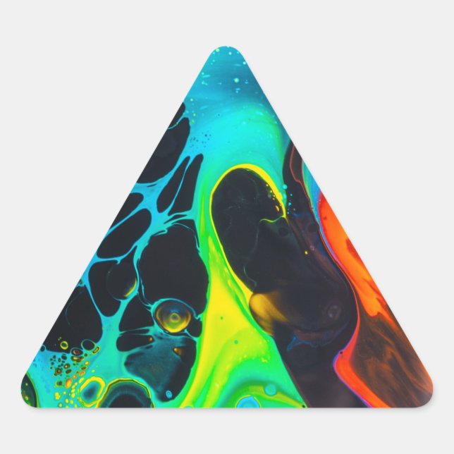 Adesivo Triangular Psicodélico (Frente)