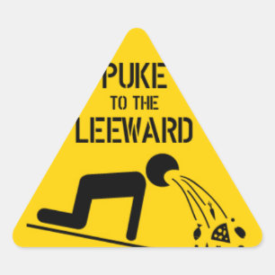 Adesivo Triangular Puke ao Leeward