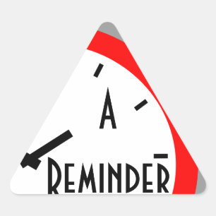 Adesivo Triangular Pulso de disparo retro do lembrete da nomeação d