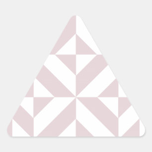 Adesivo Triangular Púrpura Lilac Padrão Geométrico do Cubo