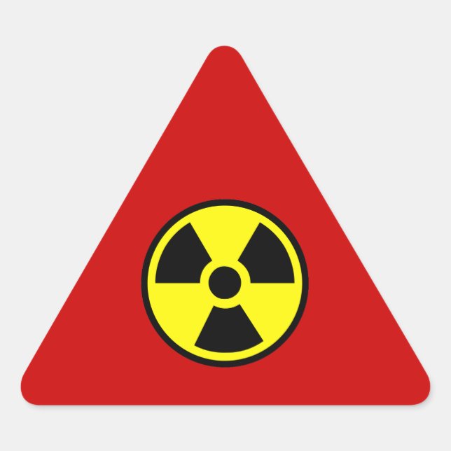Adesivo Triangular Radioativo (Frente)
