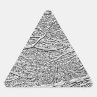 Adesivo Triangular Ramificações de Neve