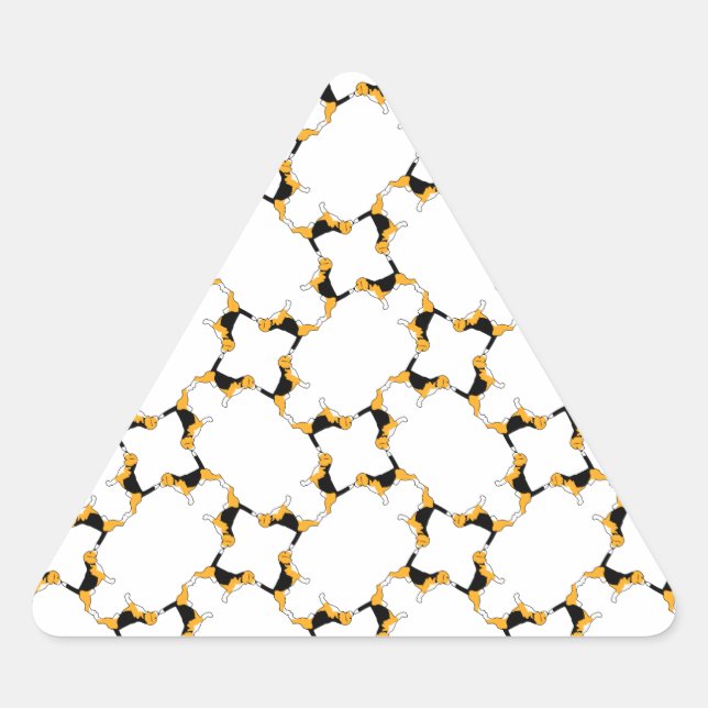Adesivo Triangular Rede Beagle (Frente)