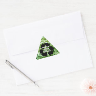 Adesivo Triangular Reduza, reúso, recicl