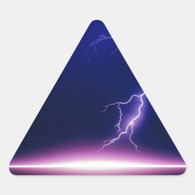 Adesivo Triangular Relâmpago (Frente)
