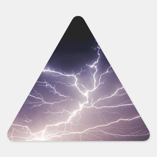 Adesivo Triangular Relâmpago noturno (Frente)