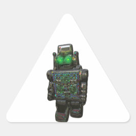ADESIVO TRIANGULAR RETRO ROBOT STICKER.