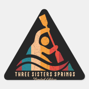 Adesivo Triangular Retro Três Irmãs Primaveras Kayaking