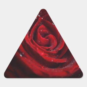 Adesivo Triangular Rosa Vines Coração Padrão Flor Paz Destino de Amor