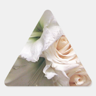 Adesivo Triangular Rosas de lírios do amor de Life_