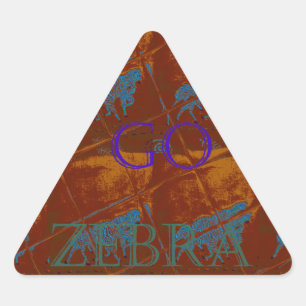 Adesivo Triangular Savannah Safari deixa Zebra Hakuna Matata mais