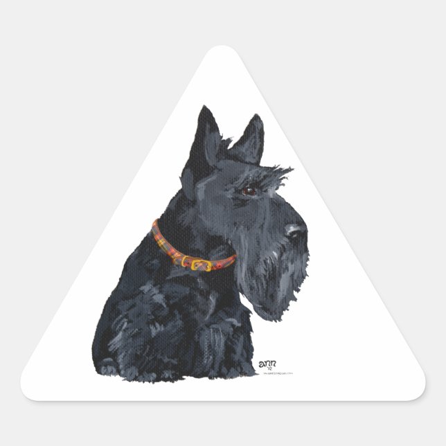 Adesivo Triangular Scottish Terrier Sticker (Frente)