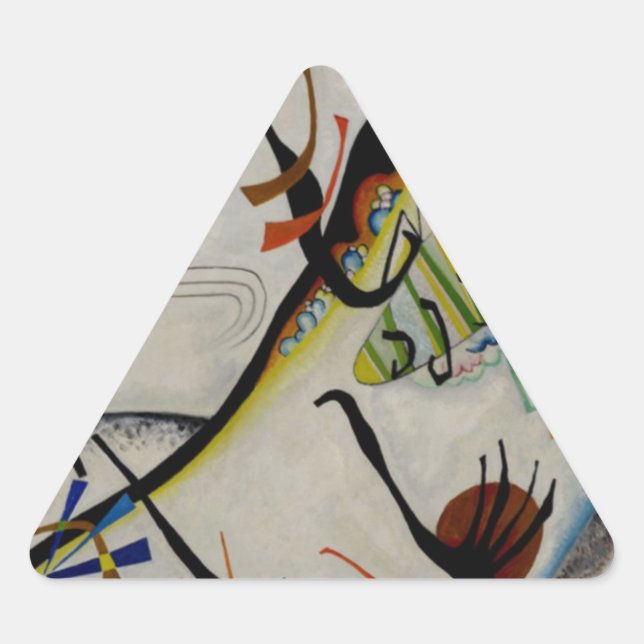 Adesivo Triangular Segmento Azul Kandinsky (Frente)