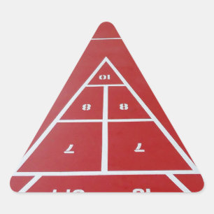 Adesivo Triangular Shuffleboard a bordo
