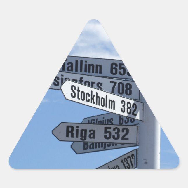 Adesivo Triangular Sim, Você Pode Chegar Daqui (Frente)