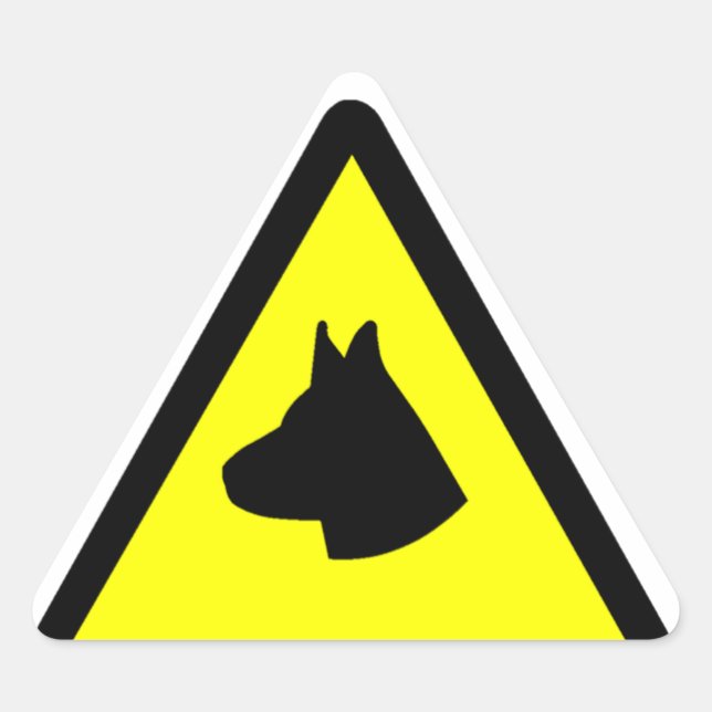 Adesivo Triangular Símbolo de guarda (Frente)