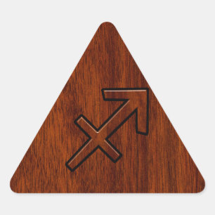 Adesivo Triangular Símbolo Zodiac Moderno Sagitário no Estilo de Ma