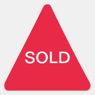 Adesivo Triangular sinal vendido