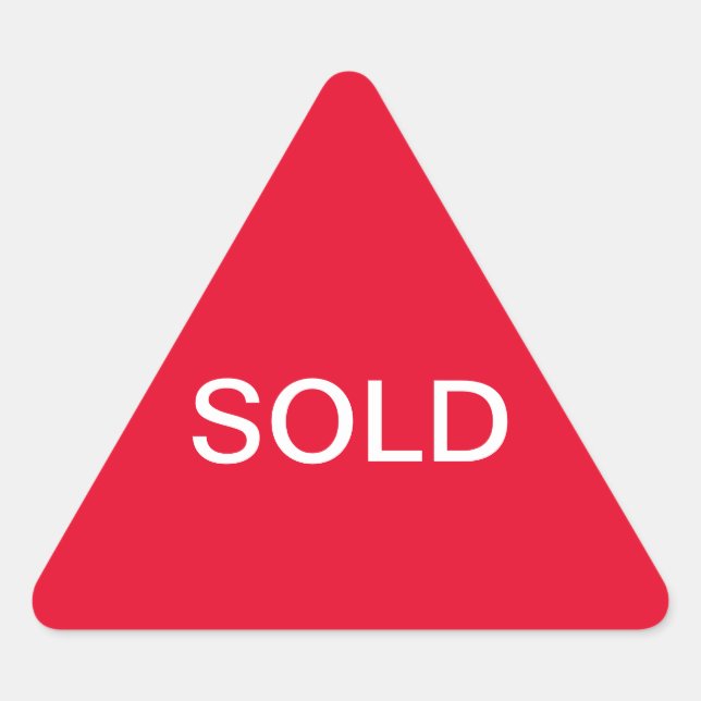 Adesivo Triangular sinal vendido (Frente)
