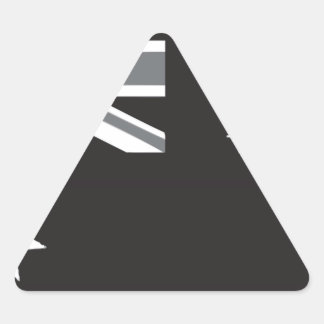 Adesivo Triangular Sinalizador australiano preto e branco