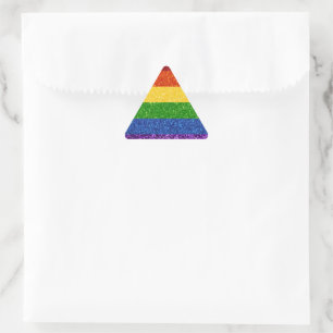 Adesivo Triangular Sinalizador do Orgulho Arco-Íris LGBT