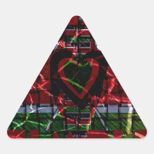 Adesivo Triangular Sinalizador rachado: Mantenha Simples - Resiliênci