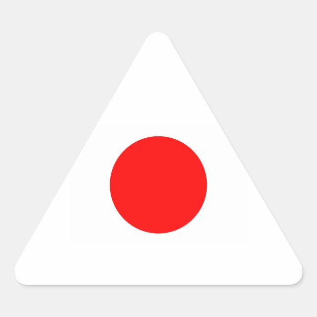 Adesivo Triangular Sinalizador Totalmente Japonês (Frente)