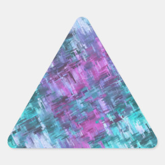 Adesivo Triangular slipstream digihatch - verde aqua e roxo :