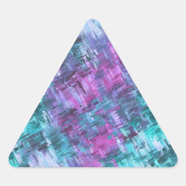 Adesivo Triangular slipstream digihatch - verde aqua e roxo : (Frente)