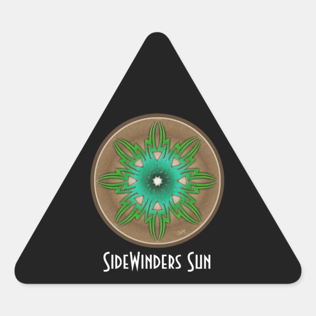 Adesivo Triangular Sol verde (Frente)